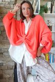 Big Softie Batwing Or Butterfly Knit Watermelon